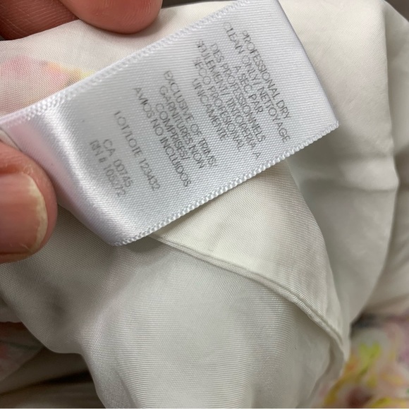 Amur Clayton Silk One Shoulder Ruffle Water Color Dress Size 6 - Picture 14 of 14